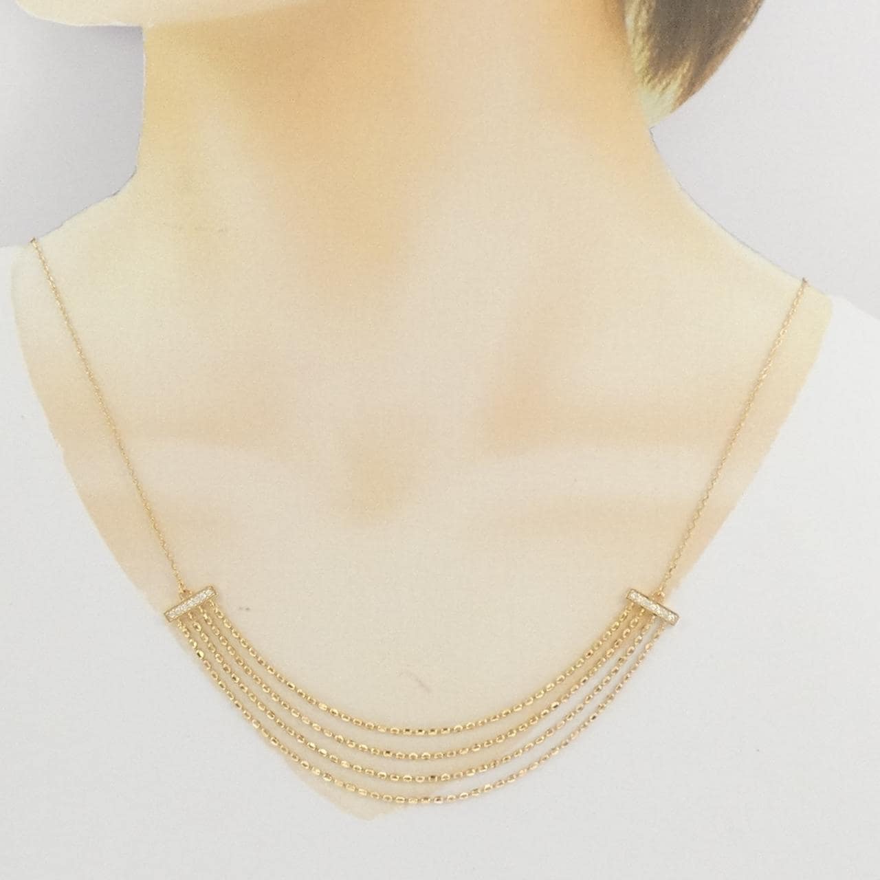 ギンザ タナカ ダイヤモンド ネックレス 0.10CT