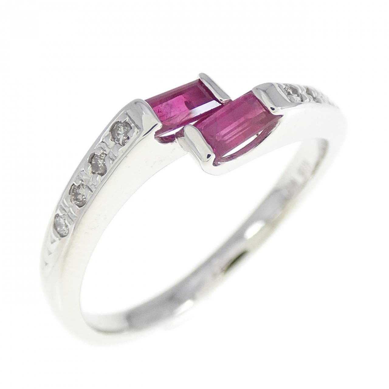 K18WG Ruby Ring 0.29CT