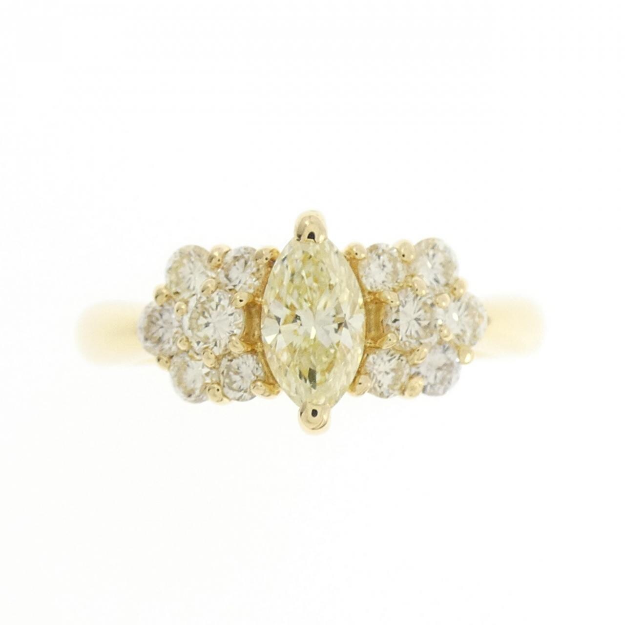 K18YG ダイヤモンド リング 0.80CT