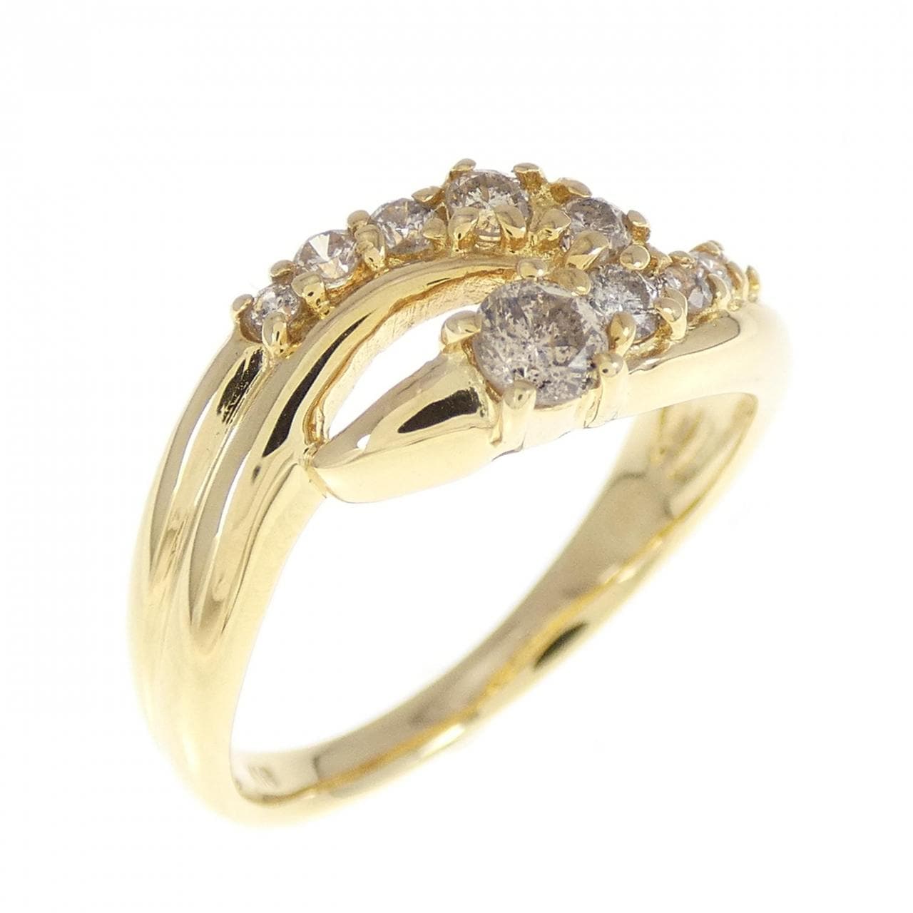 K18YG ダイヤモンド リング 0.32CT