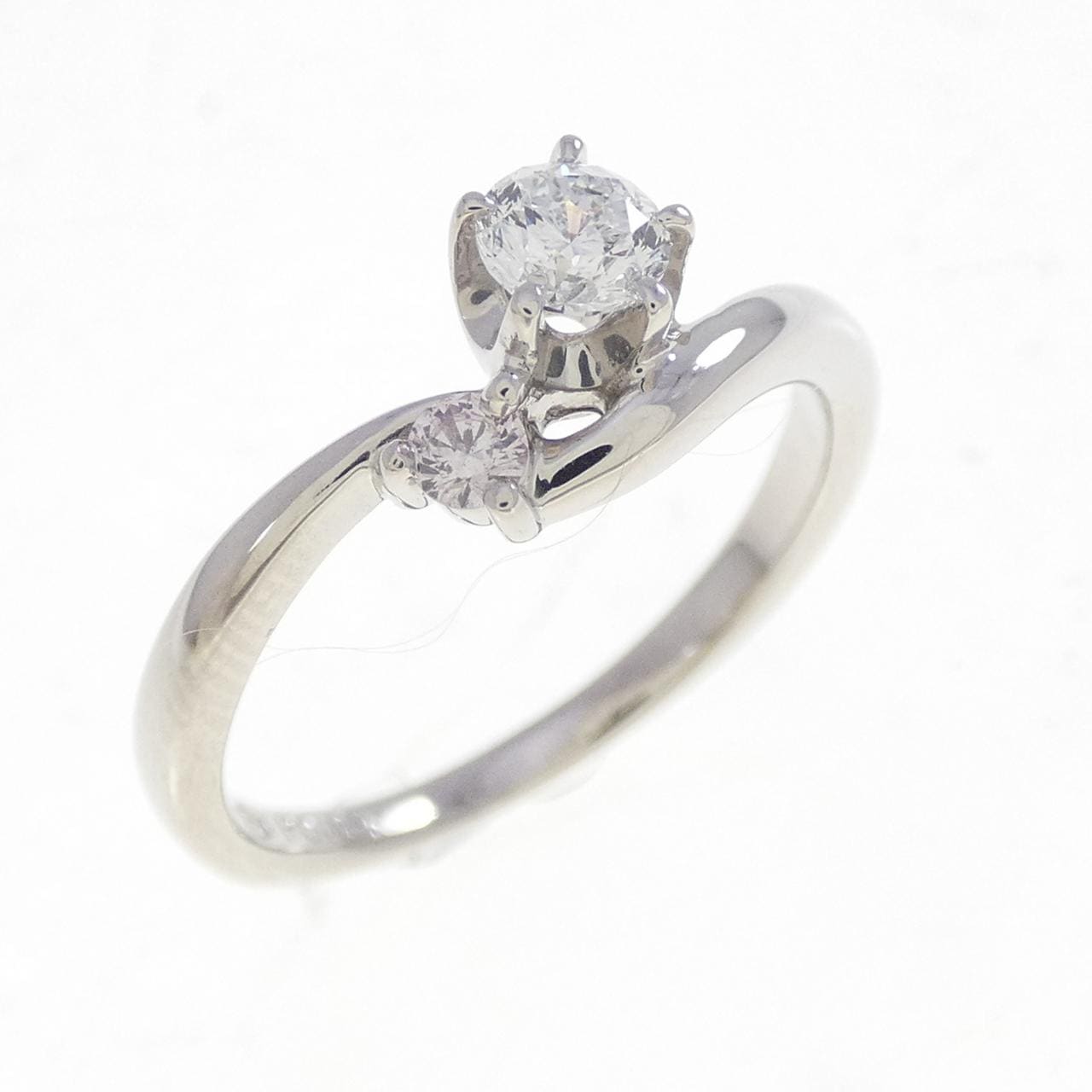 PT1000 ダイヤモンド リング 0.205CT E VS1 ファンシーカット