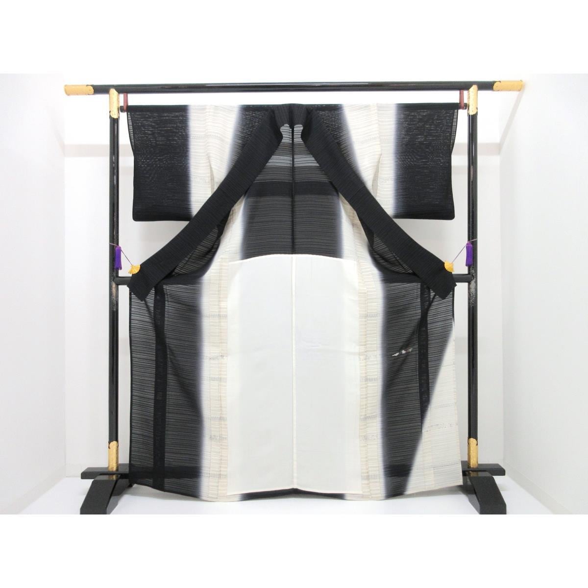 単衣　訪問着　刺繍入り