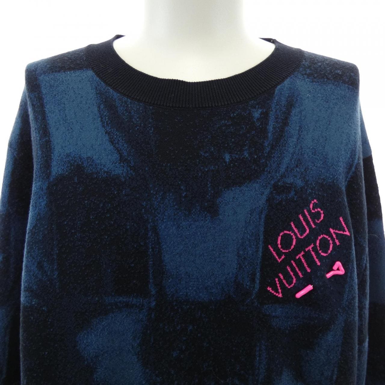 ルイヴィトン LOUIS VUITTON ダミエソルトジャカードクルーネック HLN14WET6 ニット