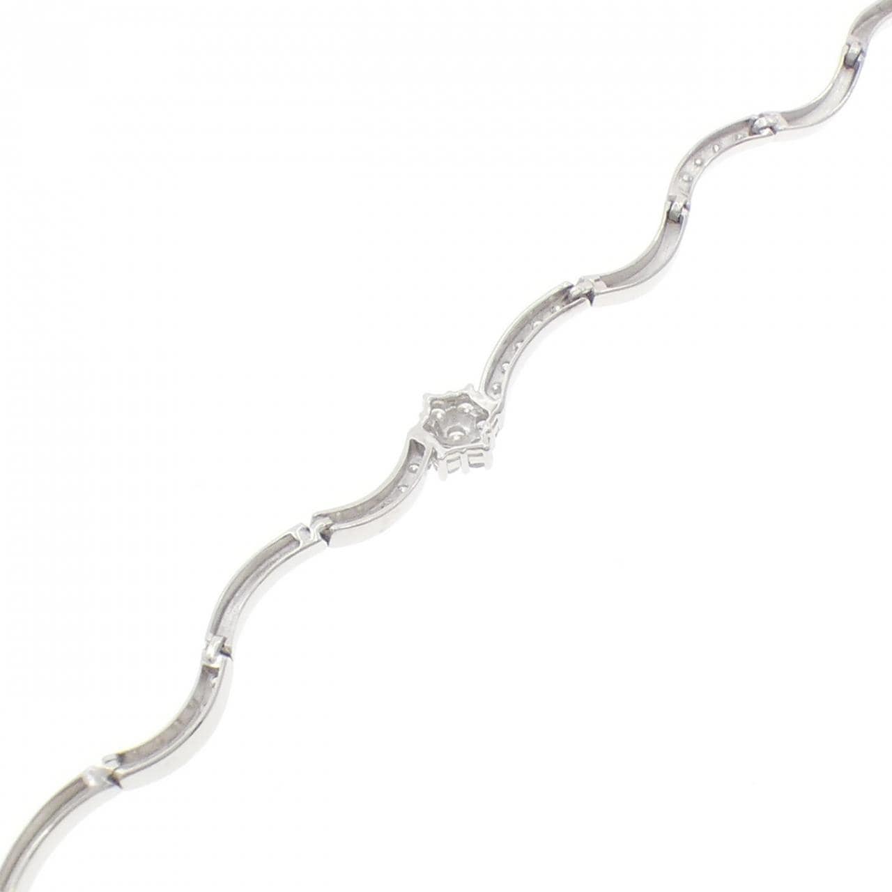 K18WG ダイヤモンド ブレスレット 0.65CT