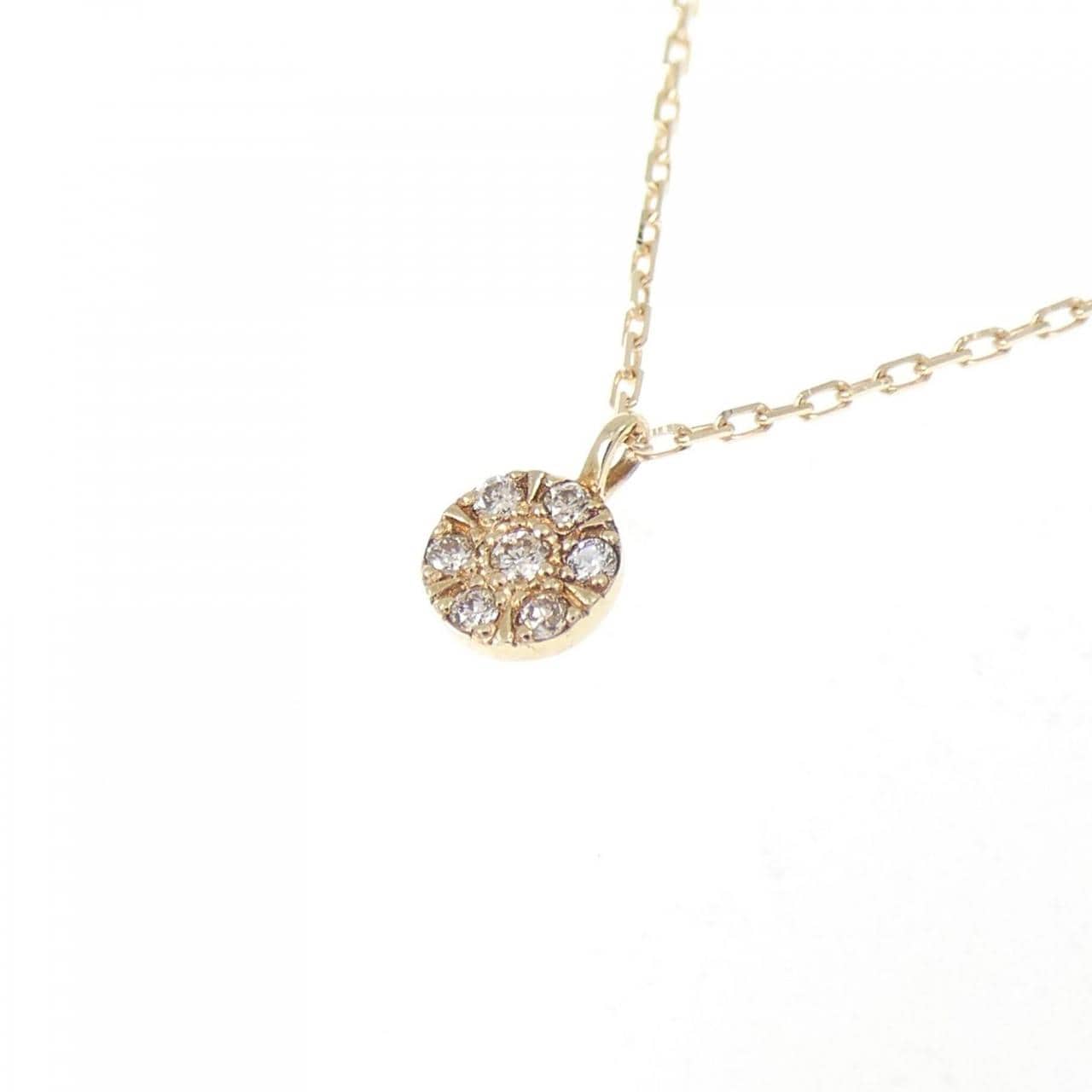 アガット ダイヤモンド ネックレス 0.03CT