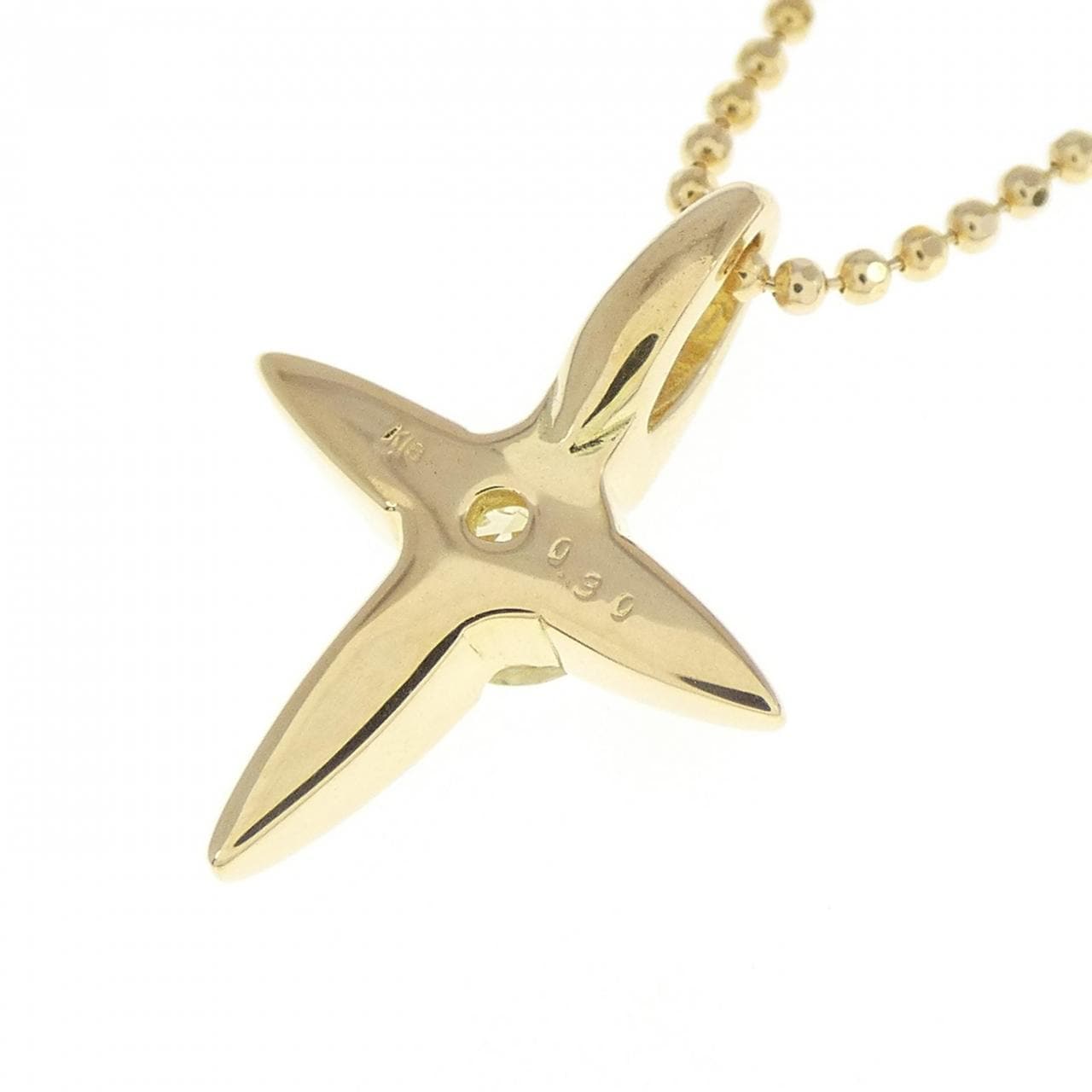 K18YG ダイヤモンド ネックレス 0.30CT