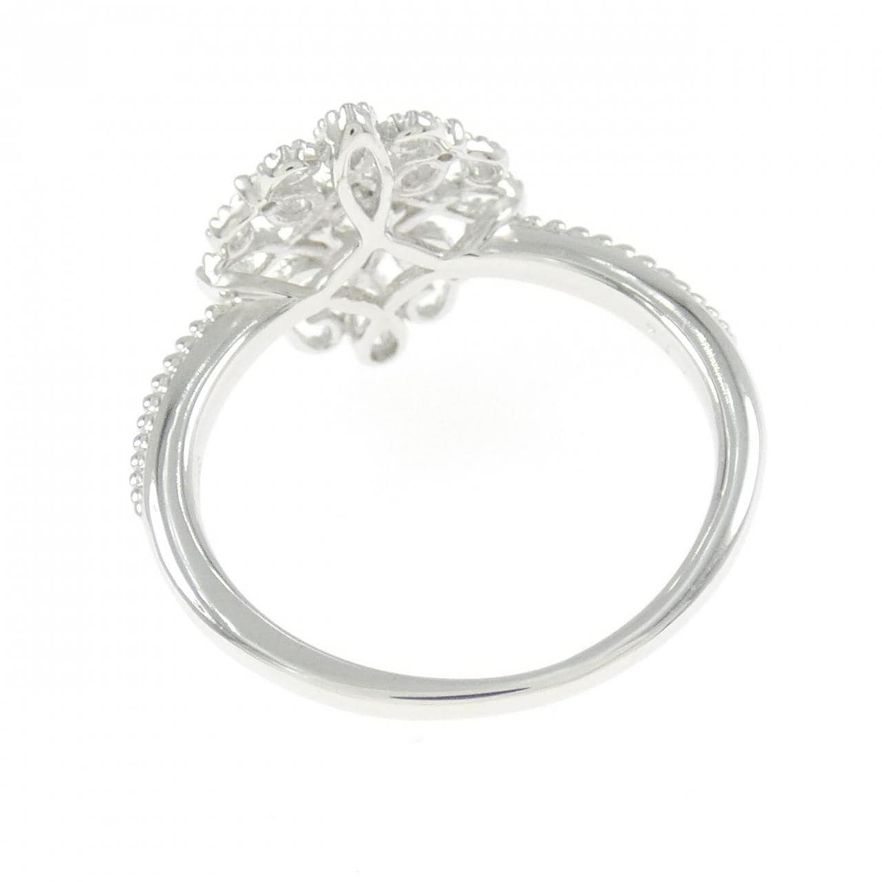 K18WG ダイヤモンド リング 0.12CT