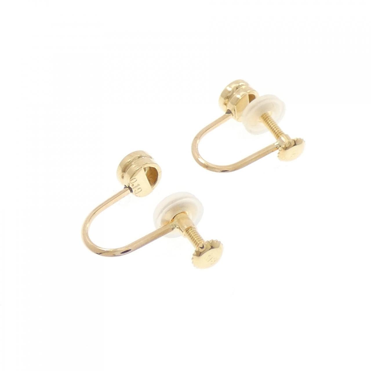 K18YG ダイヤモンド イヤリング 0.19CT