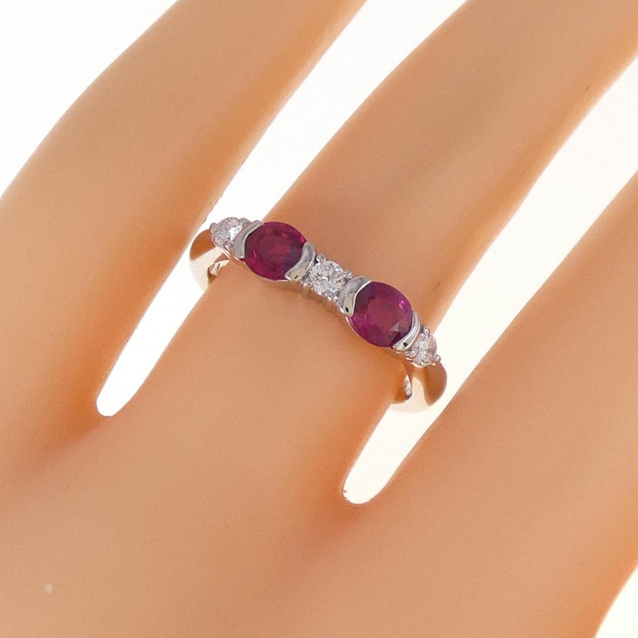 PT ルビー リング 0.75CT