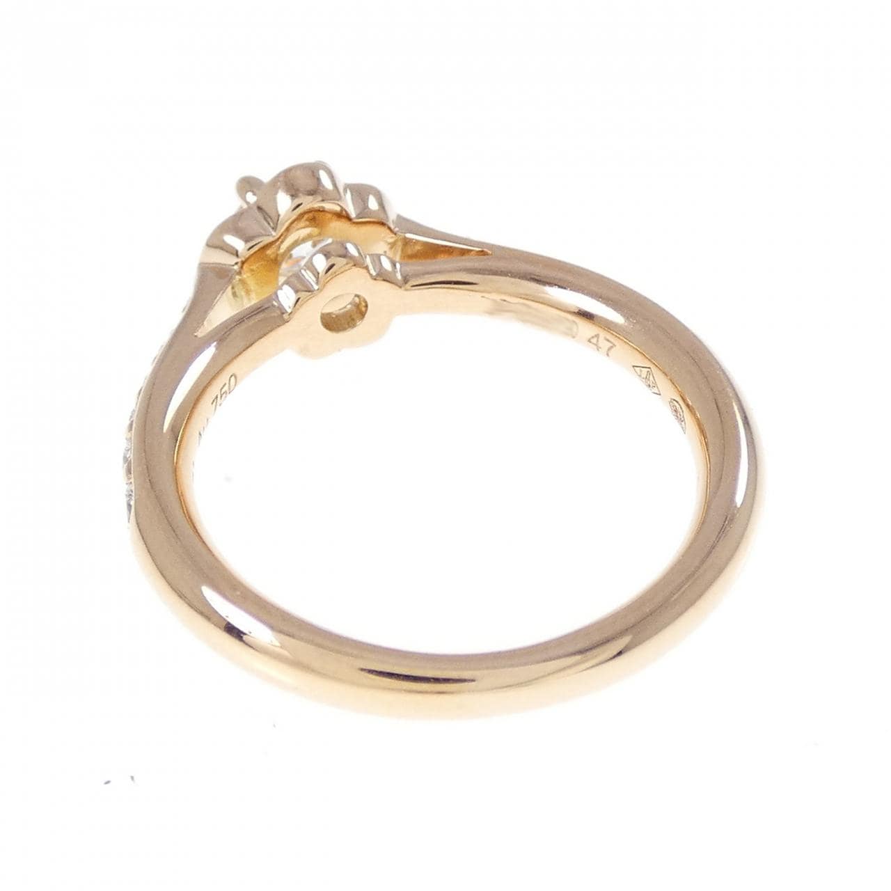 シャネル カメリア リング 0.26CT D VVS2 3EXT