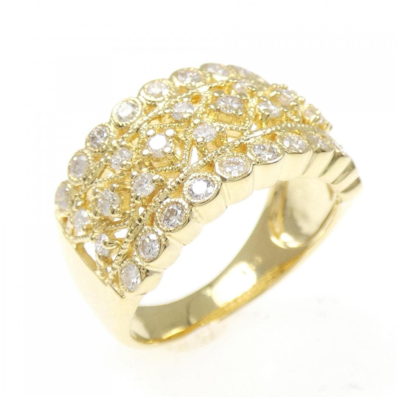 K18YG ダイヤモンド リング 0.80CT