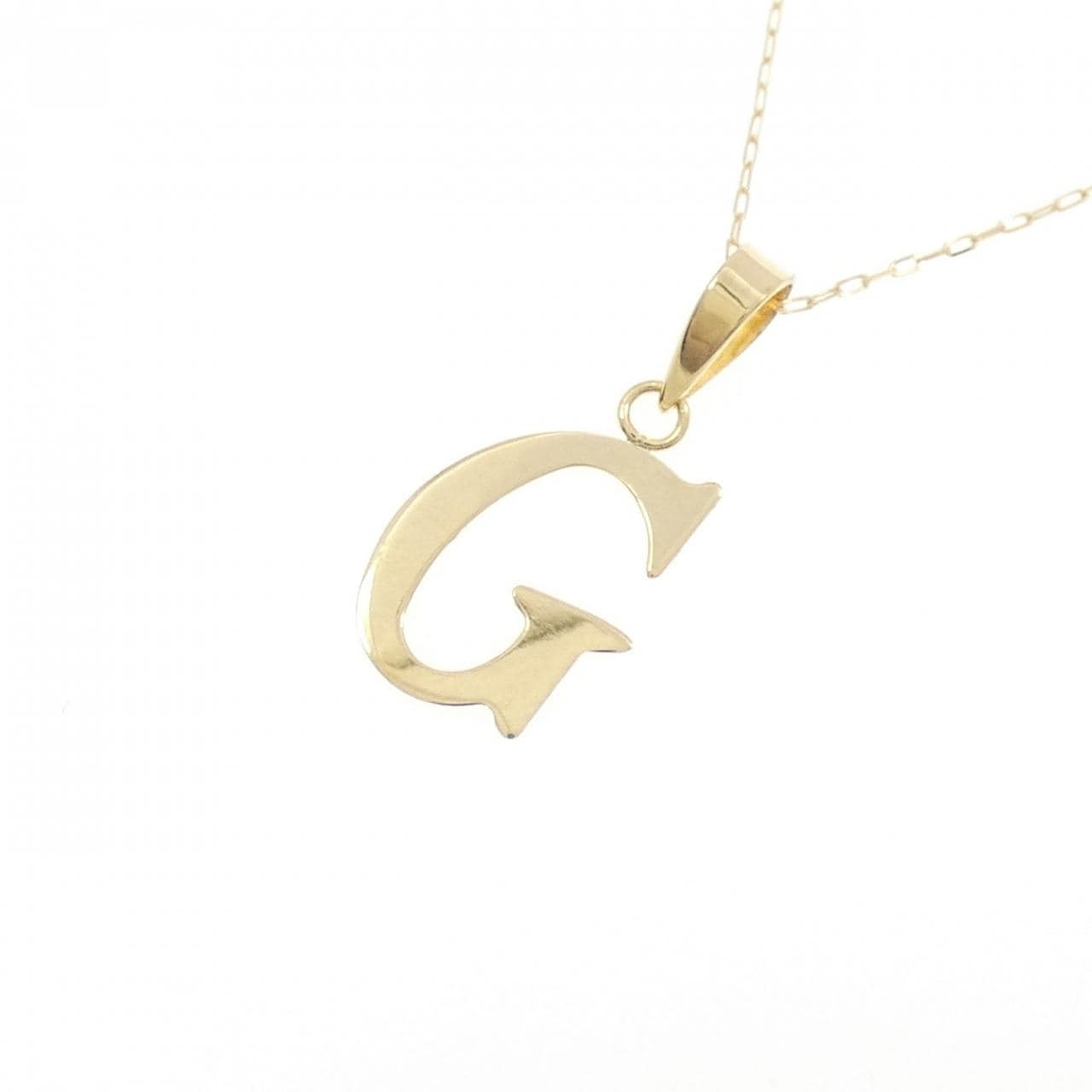 【新品】K18YG イニシャルG ネックレス