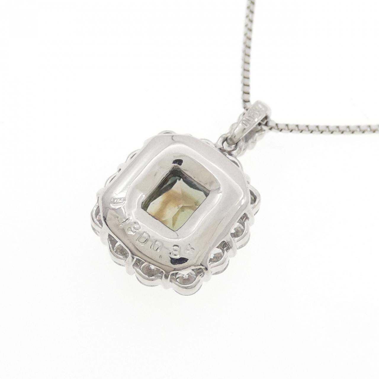 PT900/PT850 アレキサンドライト ネックレス 1.19CT