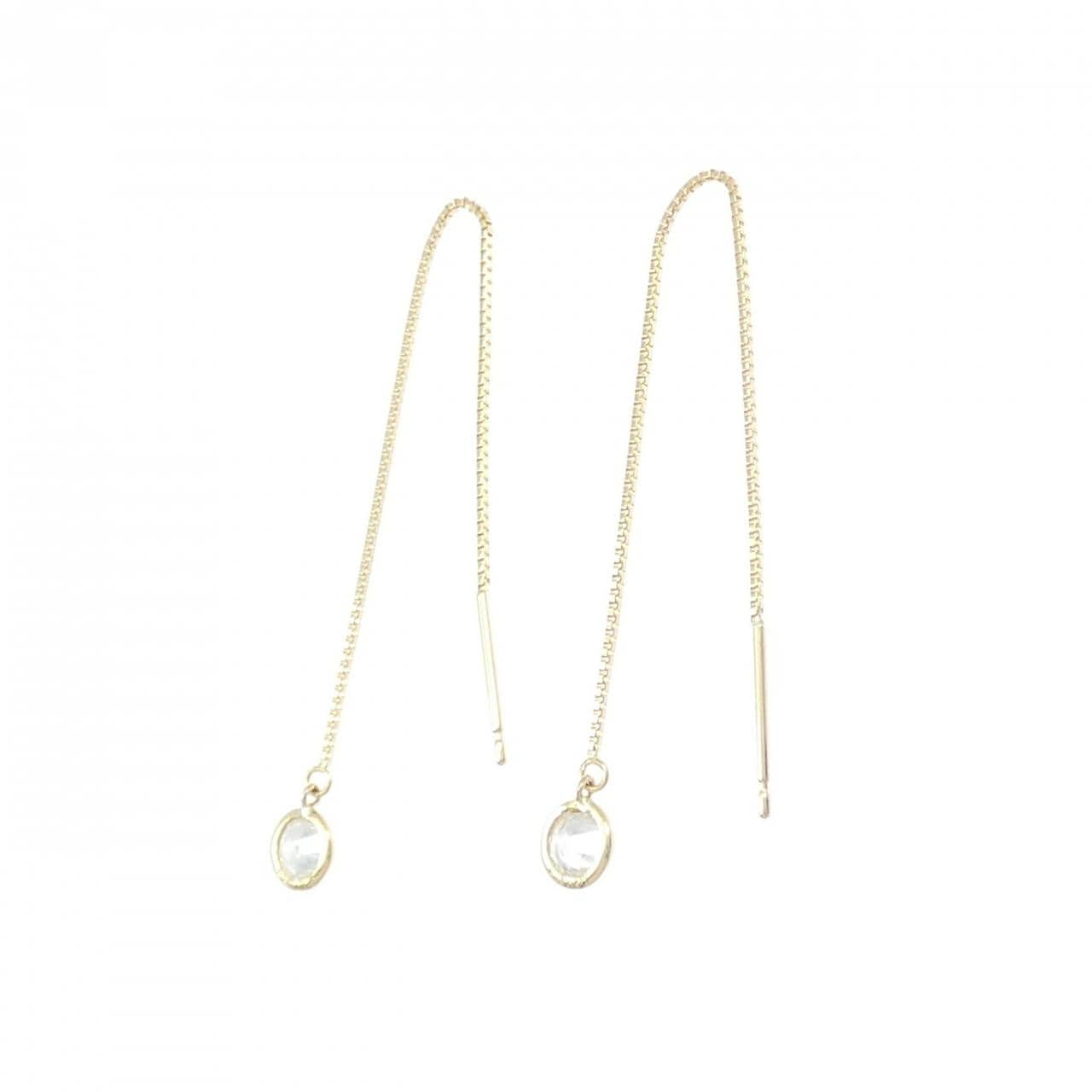 K18YG ダイヤモンド ピアス 0.41CT