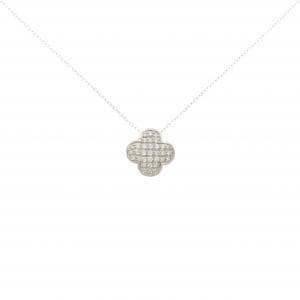 K18WG パヴェ ダイヤモンド ネックレス 0.25CT