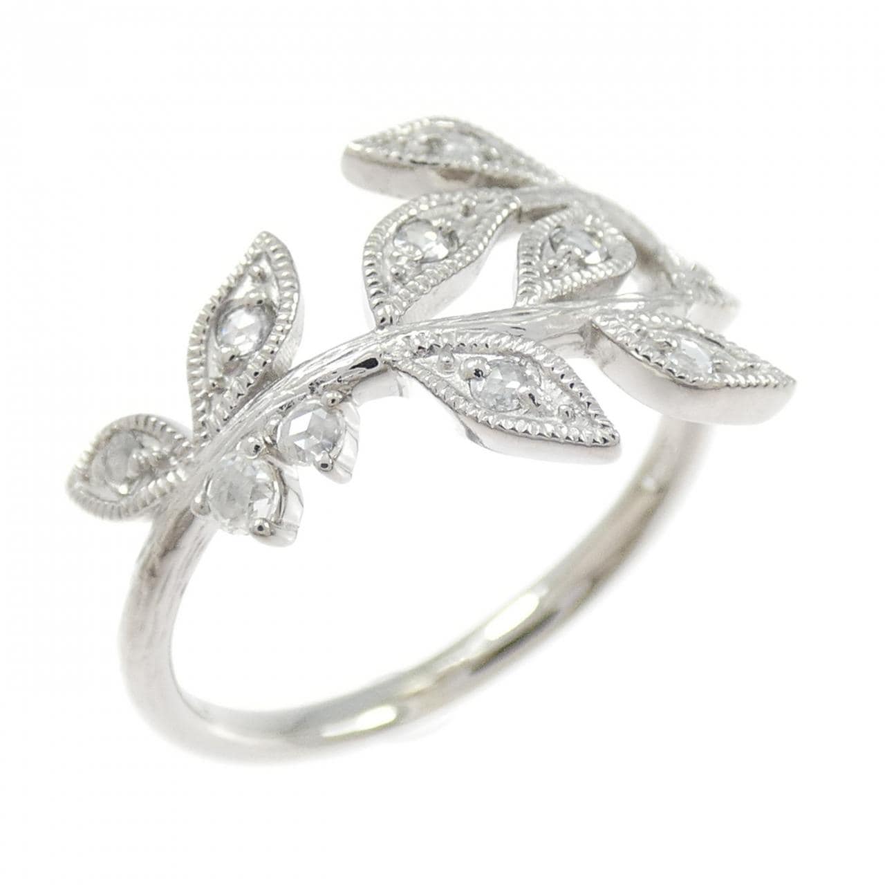 K18WG ダイヤモンド リング 0.10CT