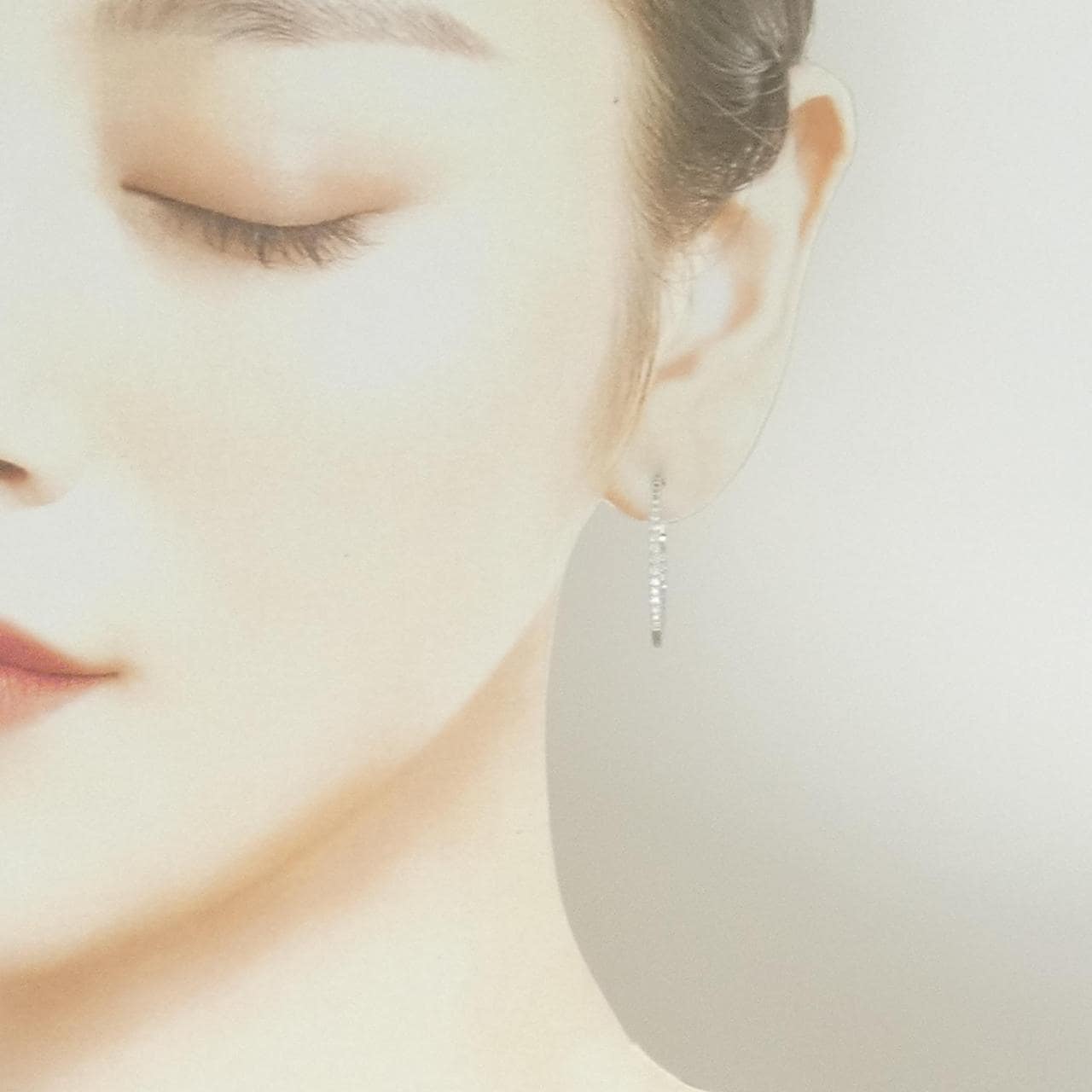 K18WG ダイヤモンド ピアス 0.60CT