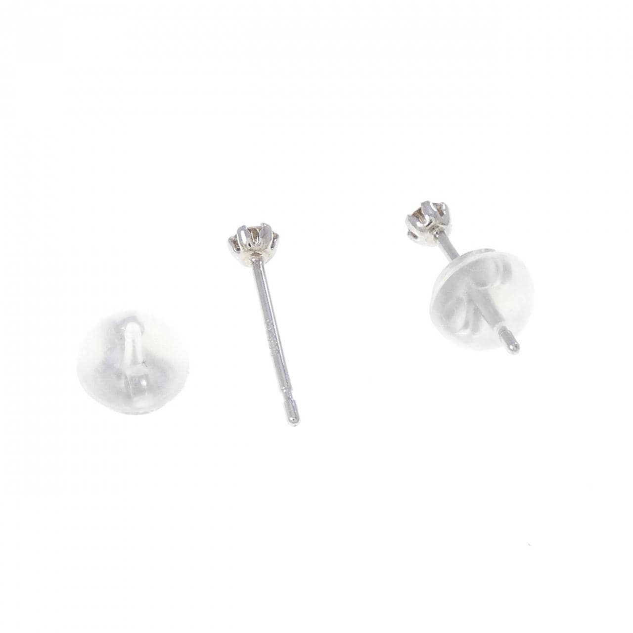PT900 ダイヤモンド ピアス 0.10CT