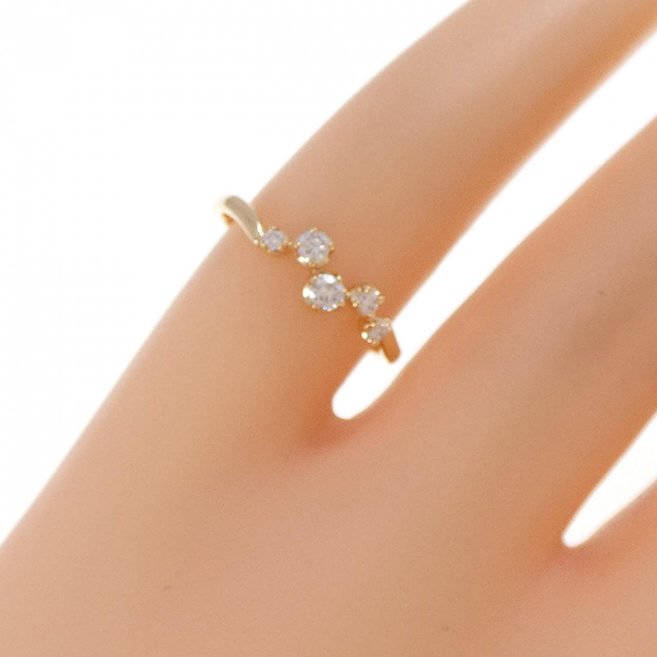 K18YG ダイヤモンド リング