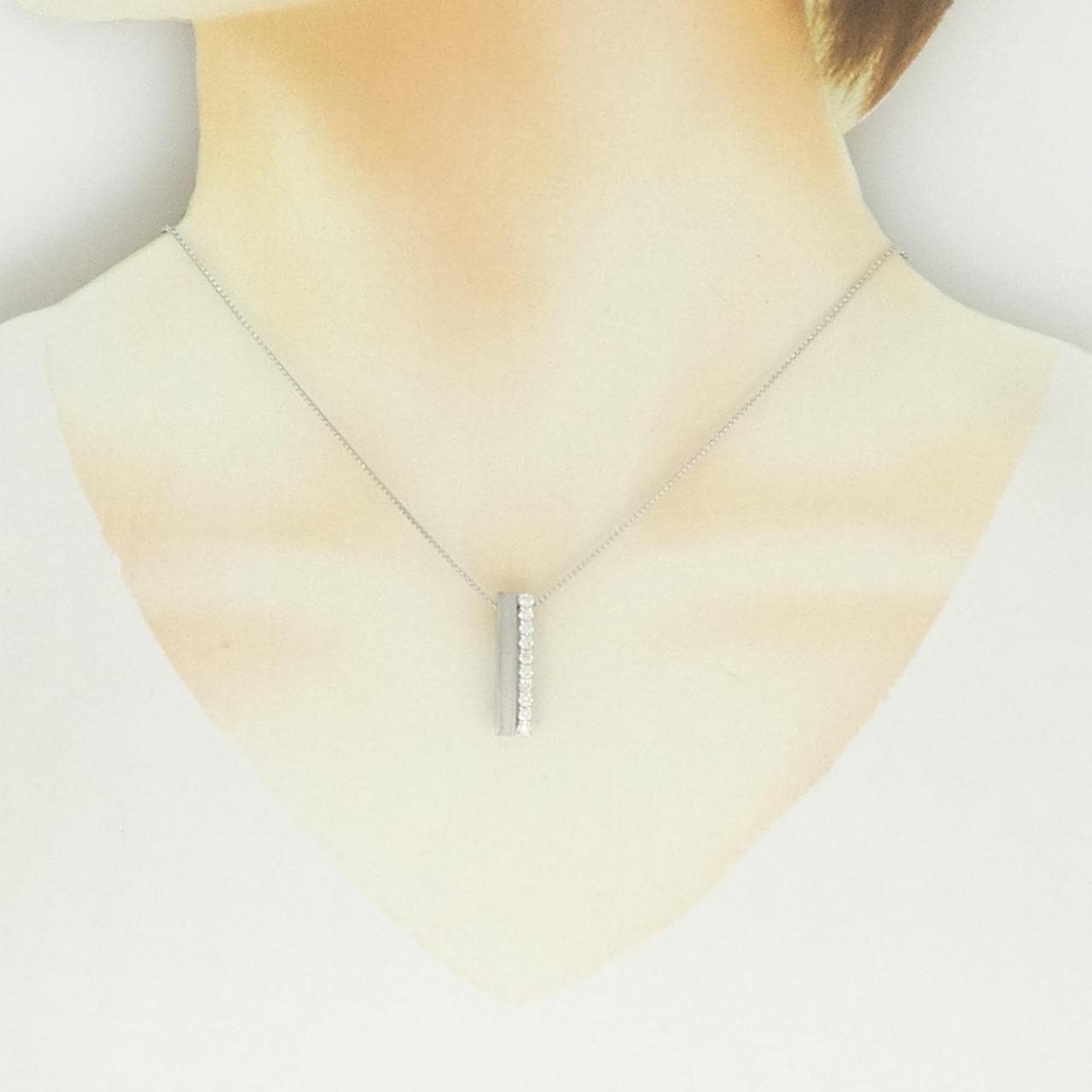 PT900/PT850 ダイヤモンド ネックレス 0.40CT