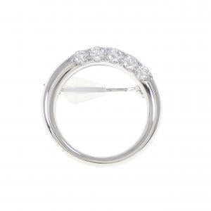 PT900 ダイヤモンド ブローチ 0.22CT