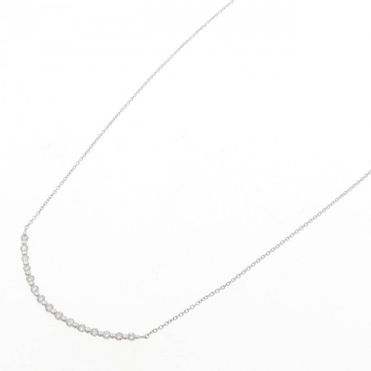 K18WG ダイヤモンド ネックレス 0.30CT