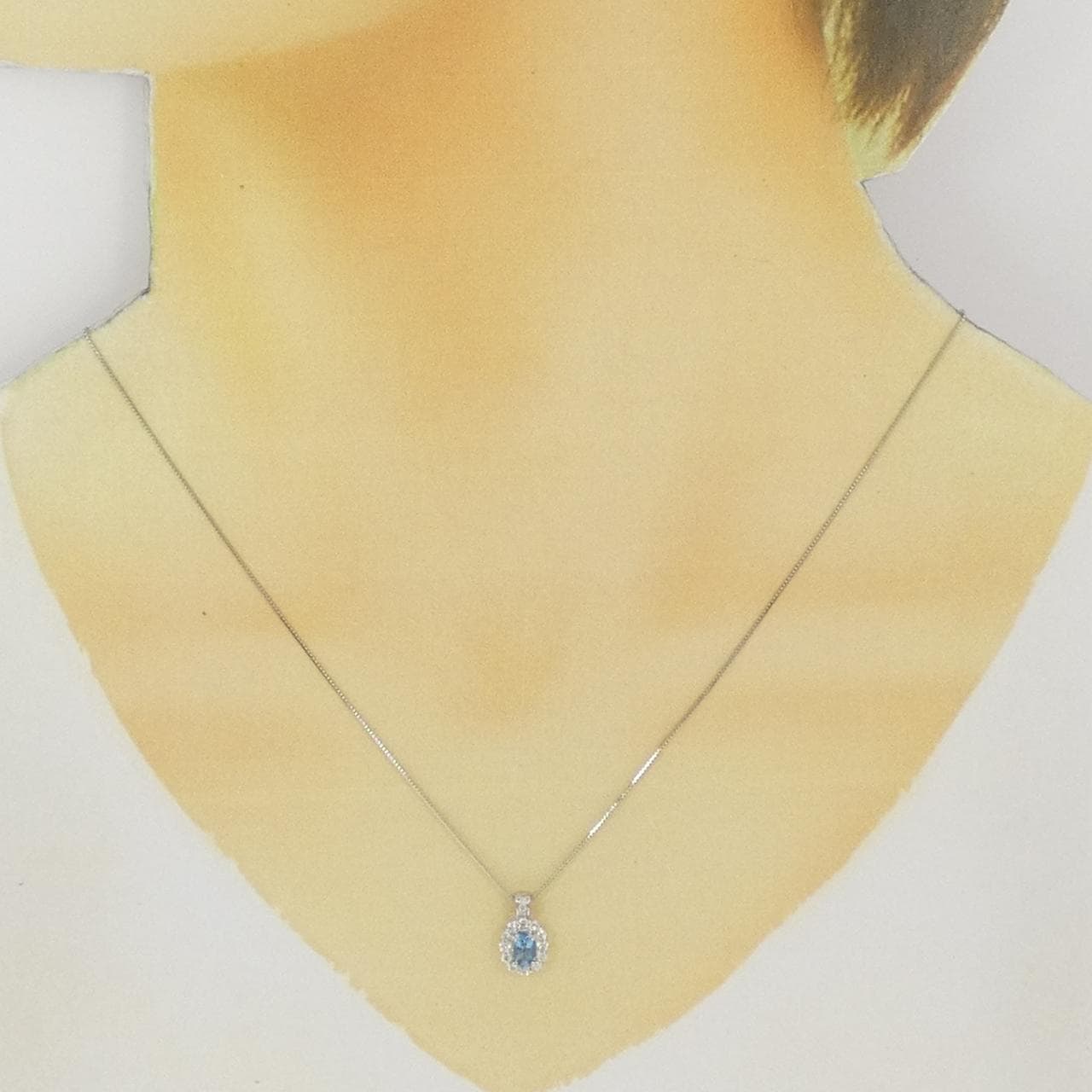 PT900/PT850 アクアマリン ネックレス 0.394CT