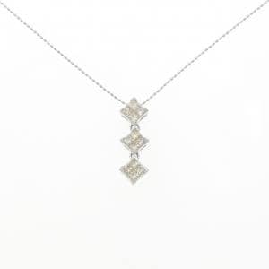 K18WG ダイヤモンド ネックレス 0.50CT
