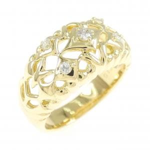 K18YG ダイヤモンド リング 0.13CT