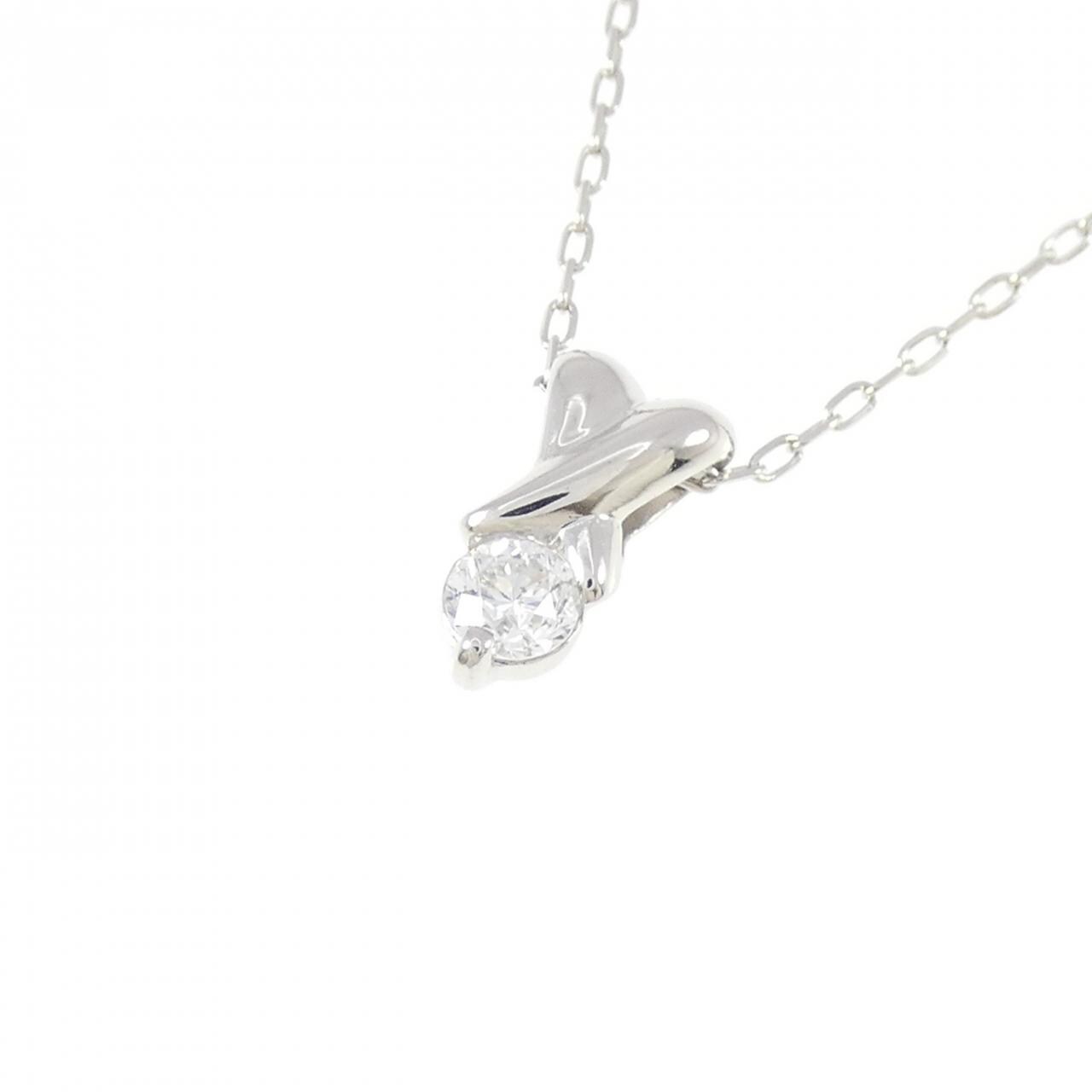 PT900/PT850 ダイヤモンド ネックレス 0.18CT