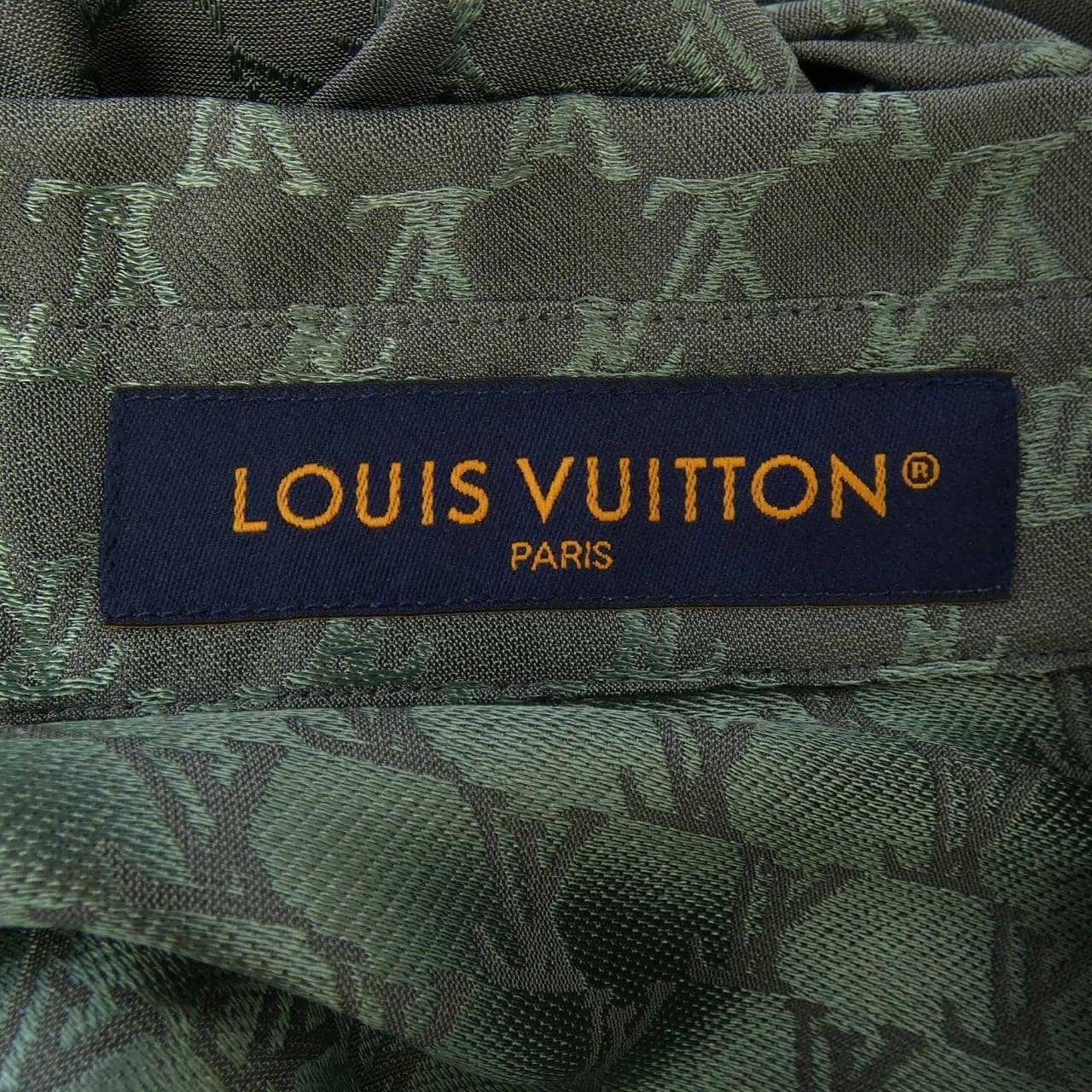 ルイヴィトン LOUIS VUITTON ショートスリーブジャガードシルクプレンドシャツ HRS30WKSY S/Sシャツ