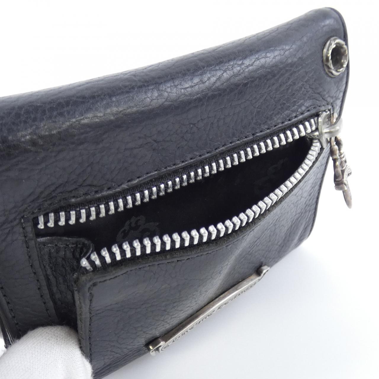 クロムハーツ CHROME HEARTS WAVE MINI CROSS CH SCROLL LABEL 302166386A06XXX280 WALLET