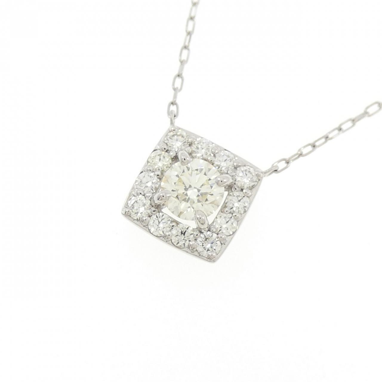 PT950/PT850 ダイヤモンド ネックレス 0.48CT