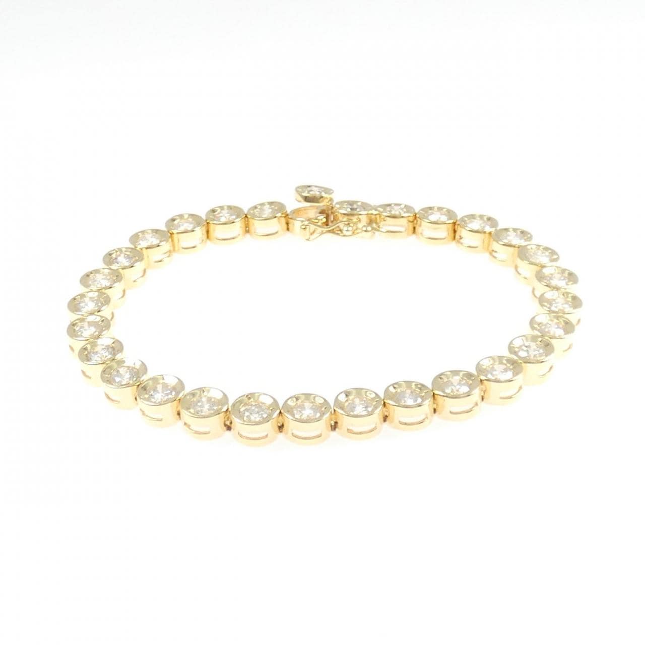 K18YG ダイヤモンド ブレスレット 5.00CT