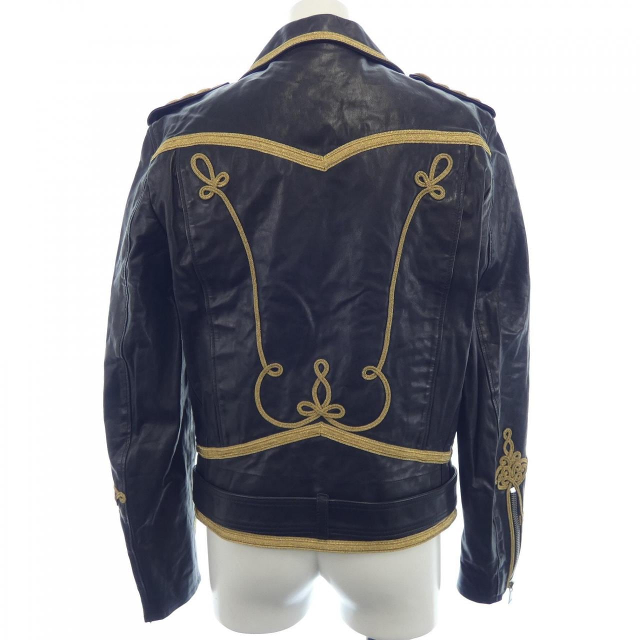 サンローラン SAINT LAURENT 372996 Y5HF1 レザーライダースジャケット