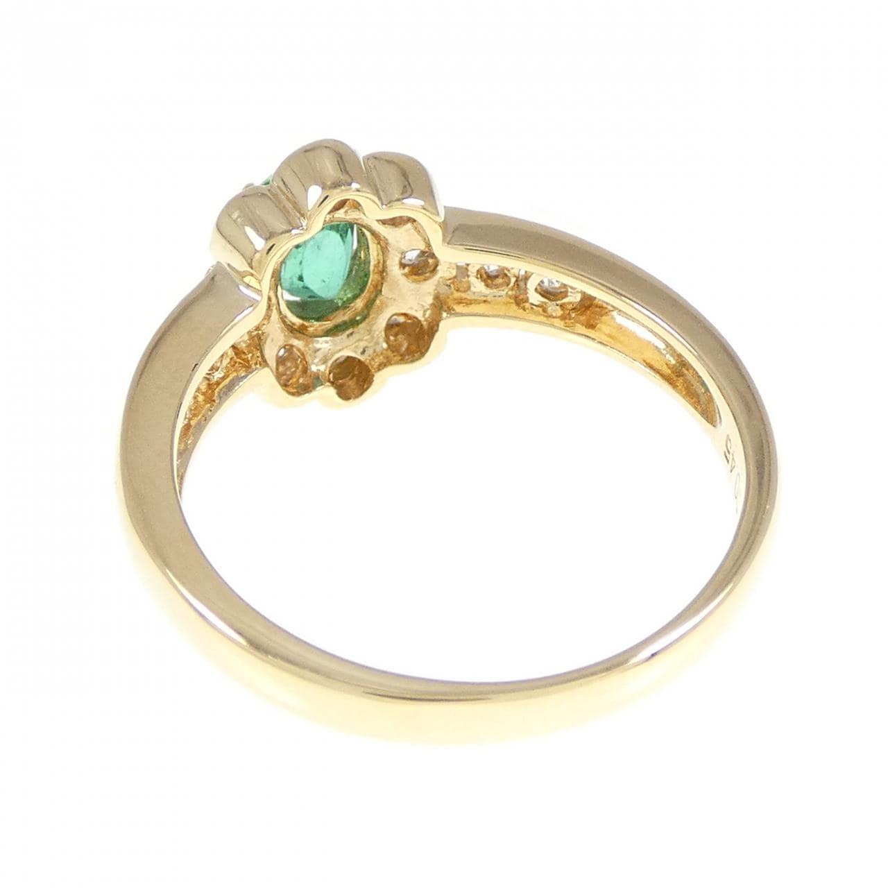 K18YG エメラルド リング 0.46CT
