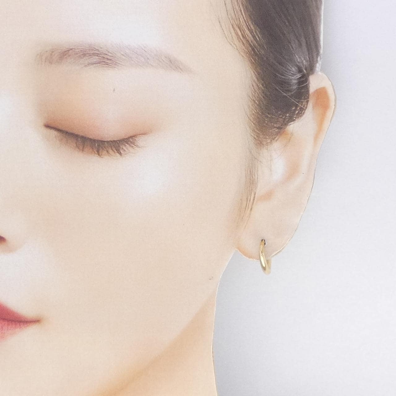 K18YG ハート ピアス