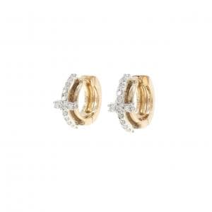 K18PG/K18WG ダイヤモンド ピアス 0.24CT
