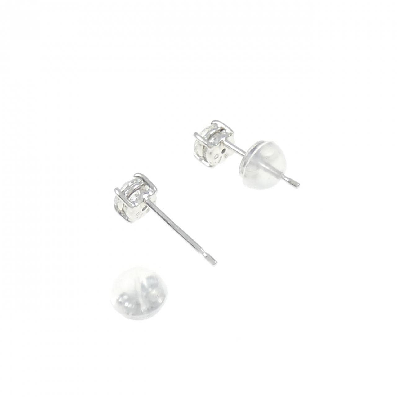 PT Solitaire Diamond Earrings 0.372CT