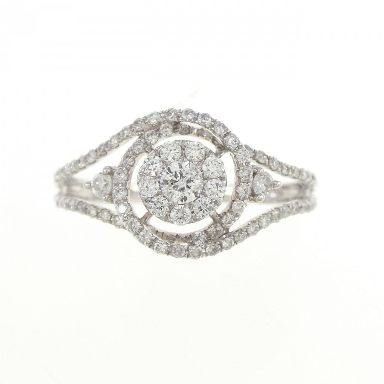 K18WG ダイヤモンド リング 0.40CT
