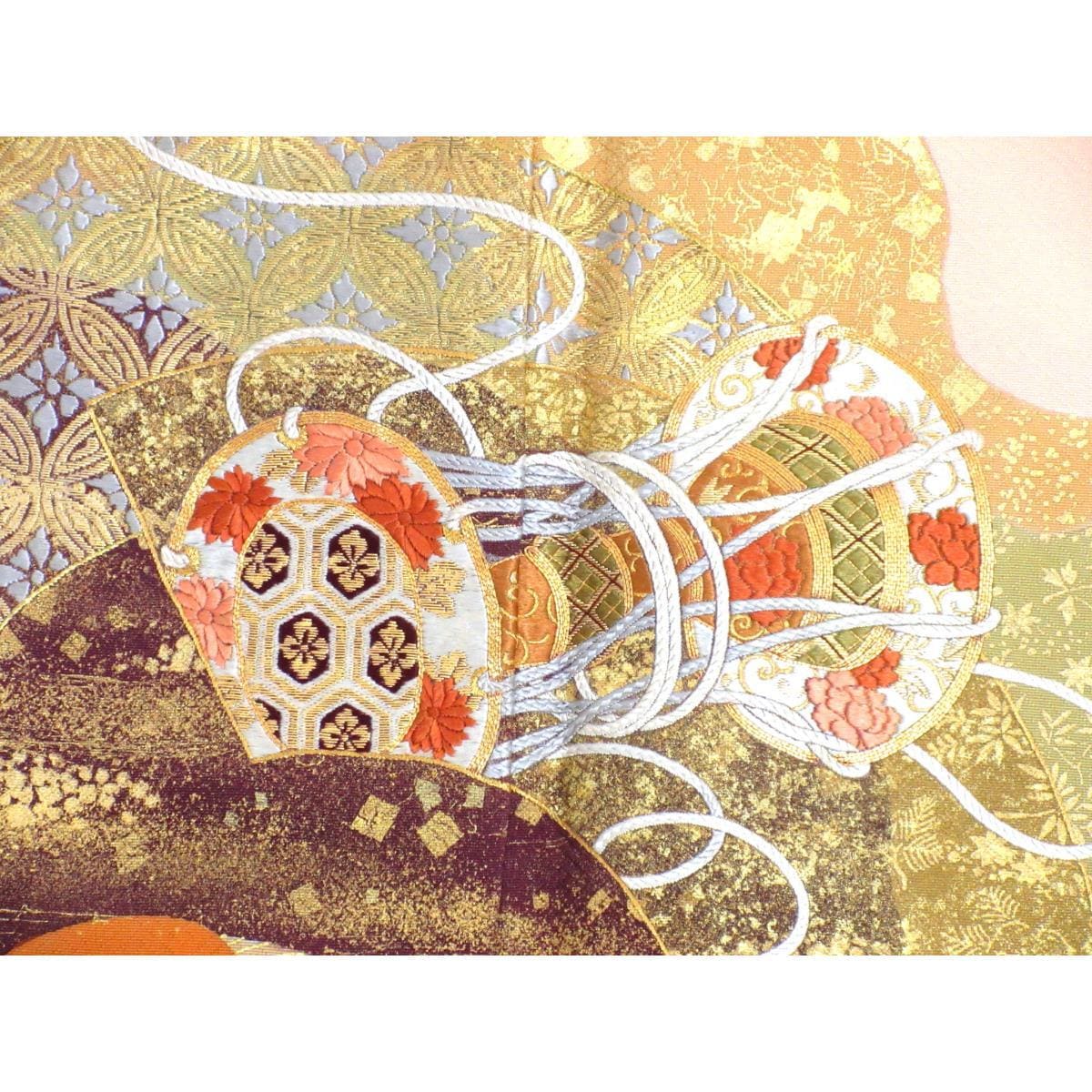 【未使用品】色留袖　隅切角に三木【千總】