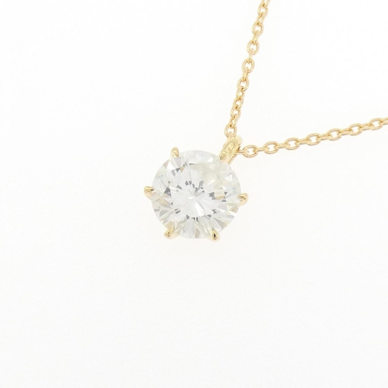 【リメイク】K18YG ダイヤモンド ネックレス 1.007CT G I1 Good
