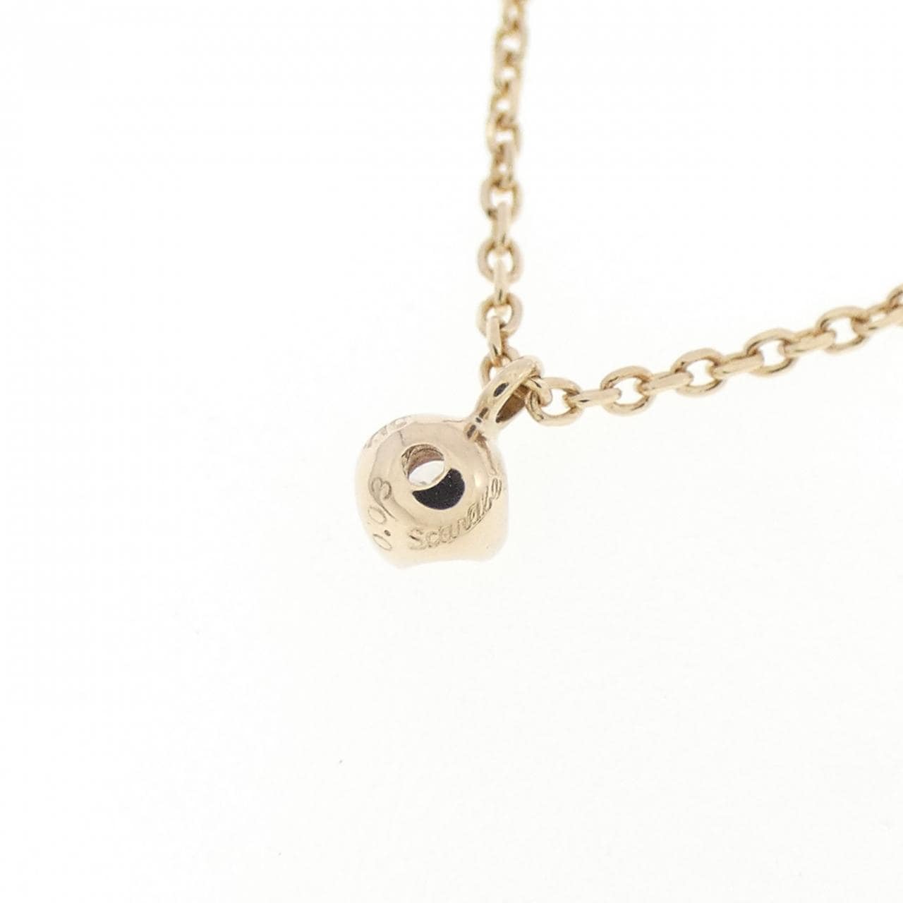 K10YG ダイヤモンド ネックレス 0.03CT