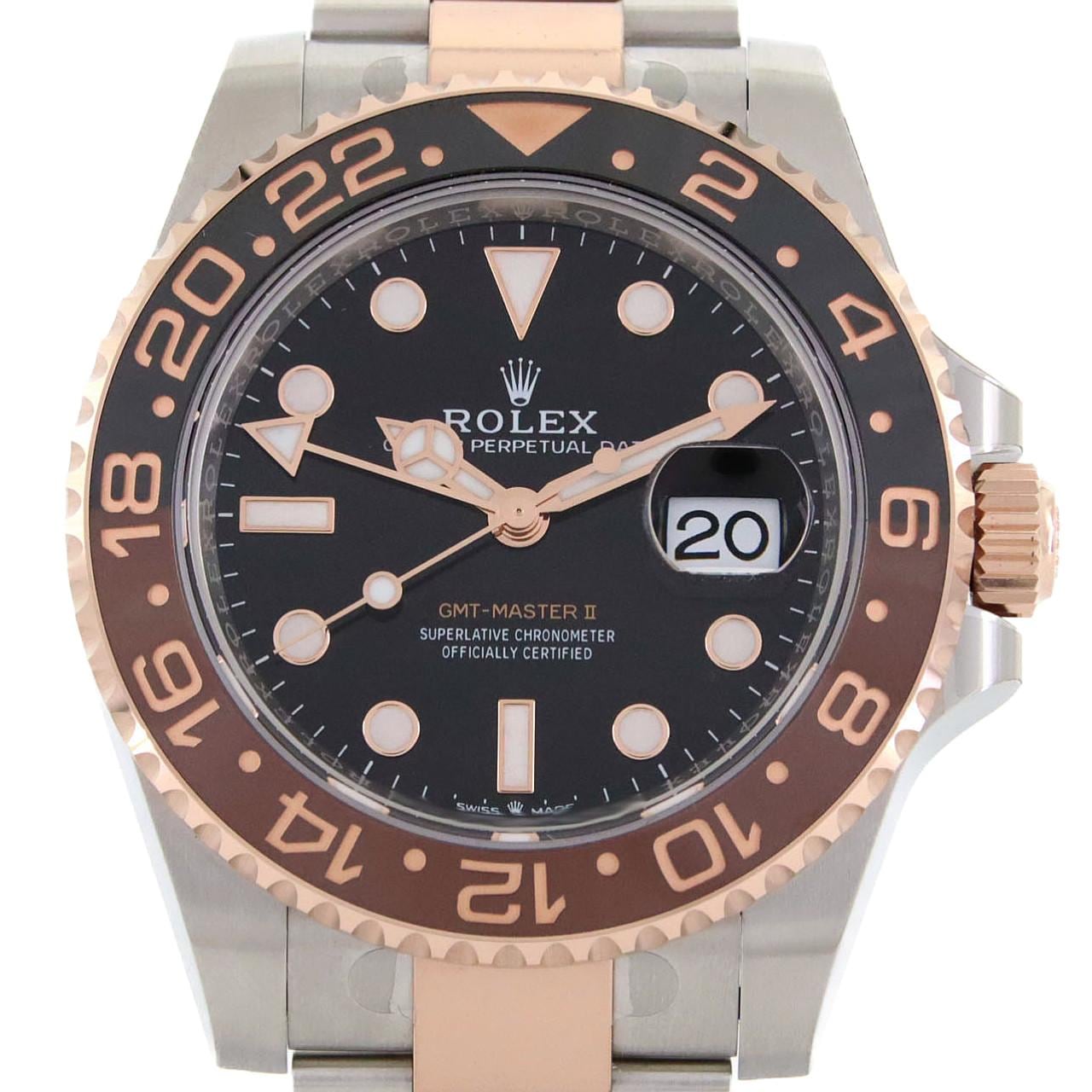 ロレックス GMTマスターⅡ 126711CHNR SSxPG 自動巻 ランダム番