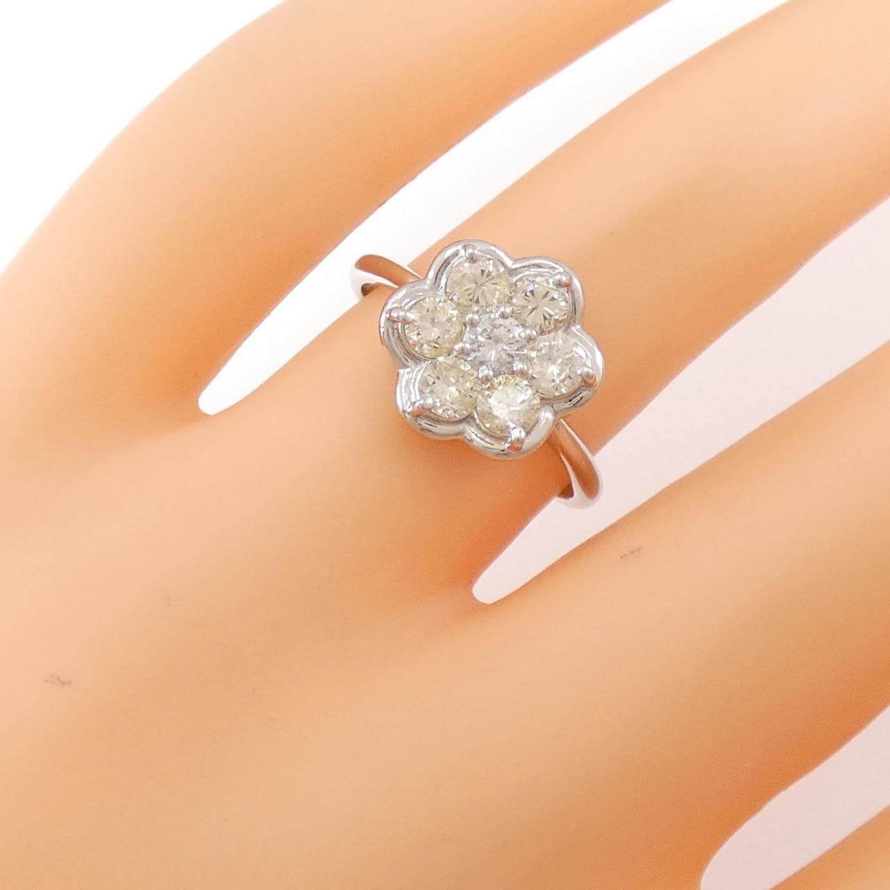 PT フラワー ダイヤモンド リング 1.00CT