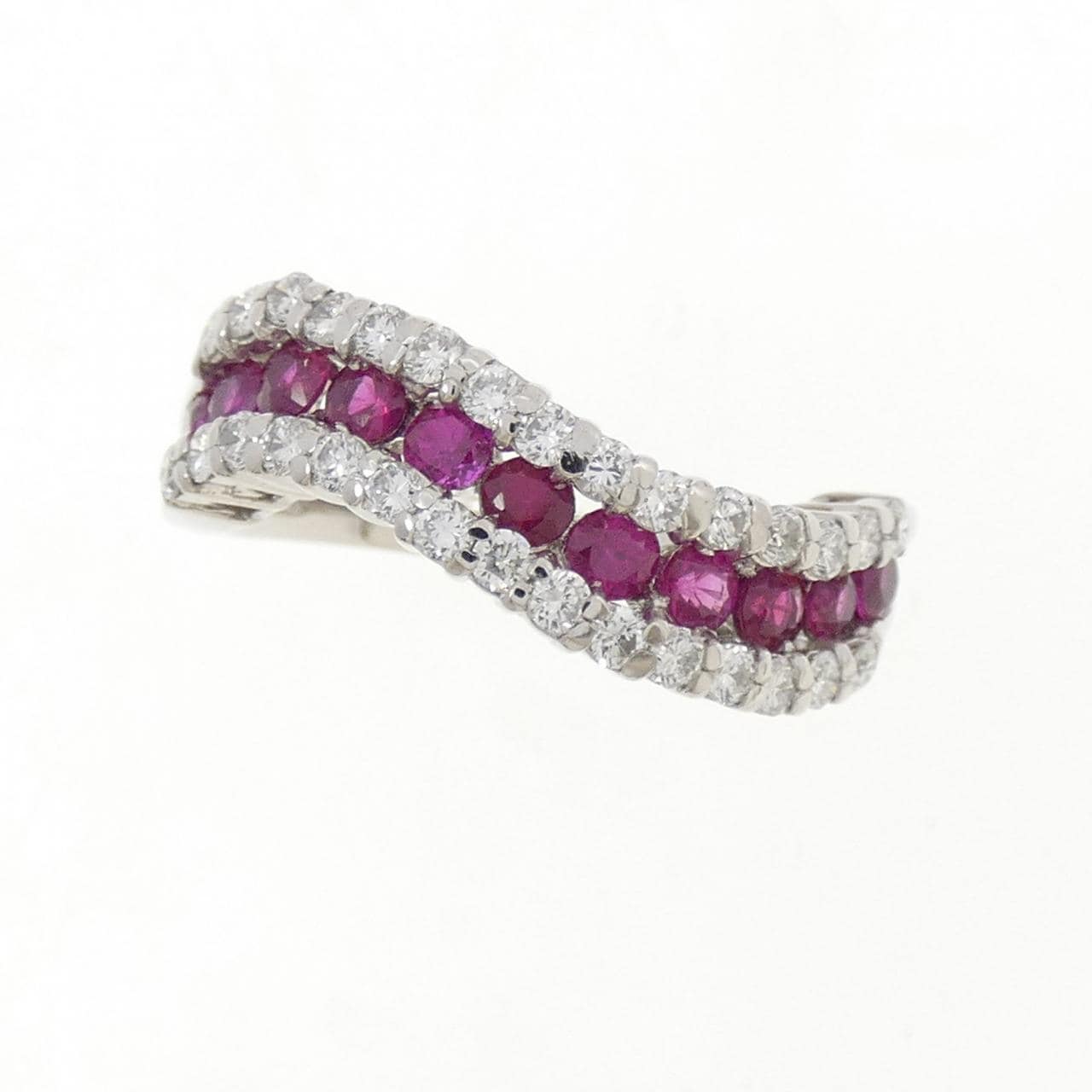 PT900 ルビー リング 0.65CT