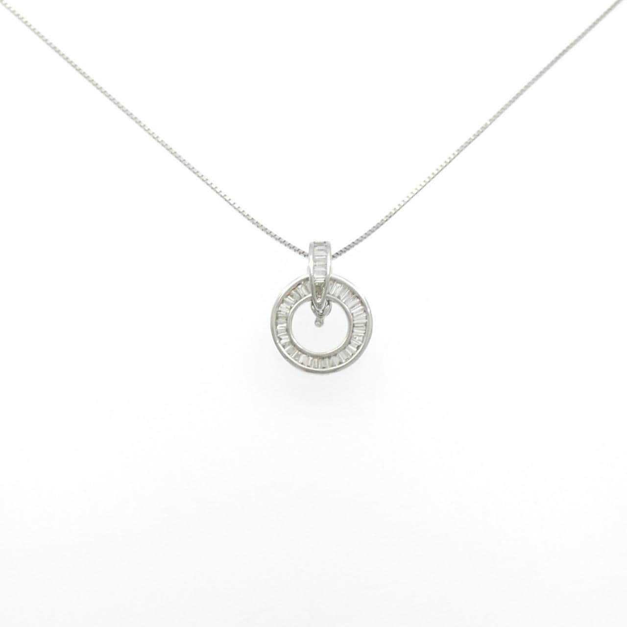 K18WG ダイヤモンド ネックレス 0.32CT