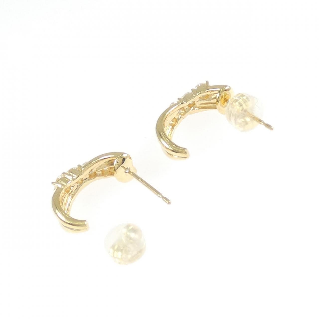 K18YG ダイヤモンド ピアス