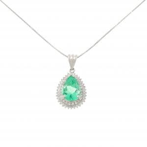 PT900/PT850 エメラルド ネックレス 3.35CT
