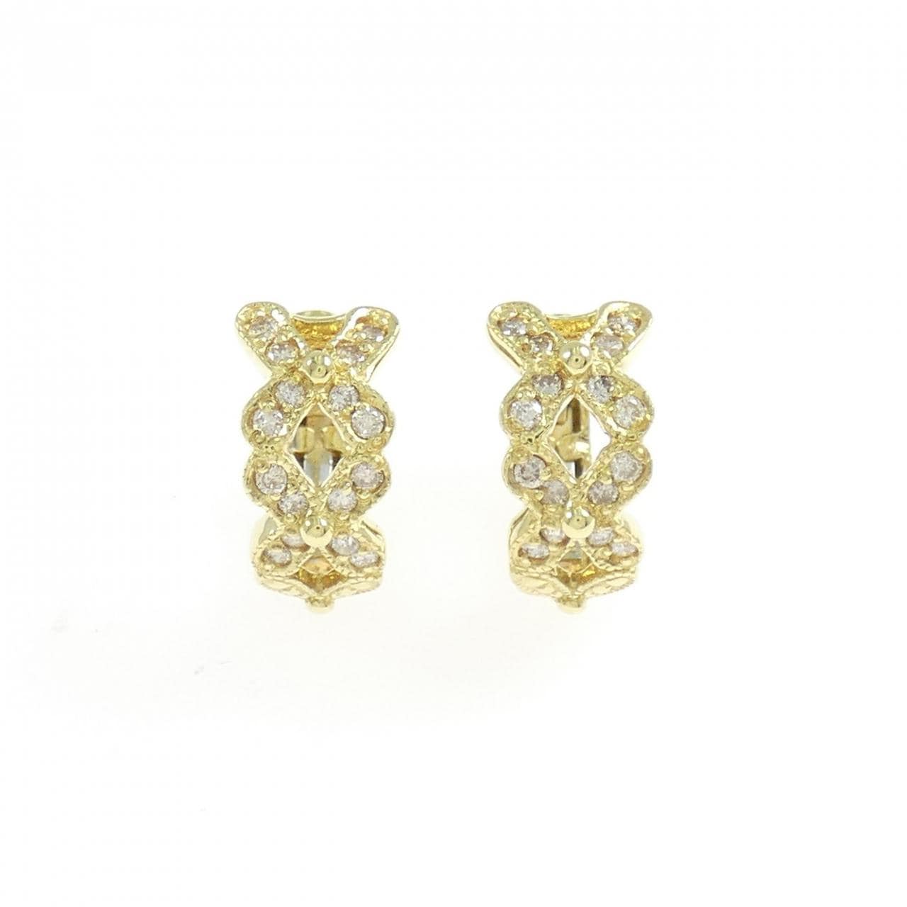 K18YG ダイヤモンド ピアス 0.24CT